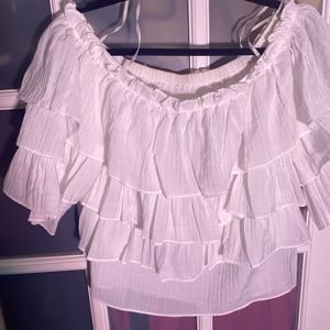 Sweet Wonder off the shoulder, frill/layer top